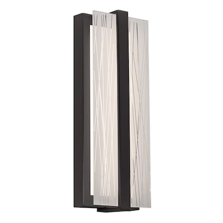 Afx Gallery - 14in LED Wall Sconce - 14W - Black GLYS0514LAJUDBK