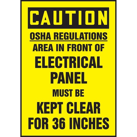 Accuform OSHA CAUTION SAFETY LABEL OSHA LELC617XVE