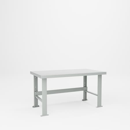 Pucel Steel Top Workbench, 60 in W x 34 in D x 32.5 in H, Gray F-3460
