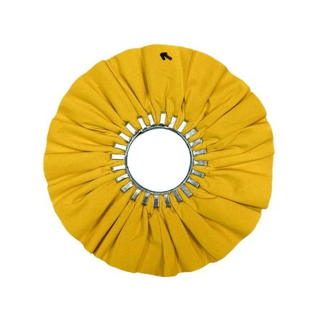 Renegade Products Usa Airway Buffing Wheels, 10 Inch, Yellow, No Center Plate FAW10X3N2-16PYT