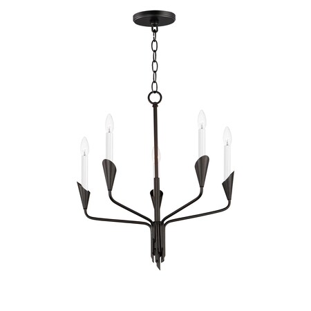 Maxim Calyx 5-Light Chandelier 24345BK