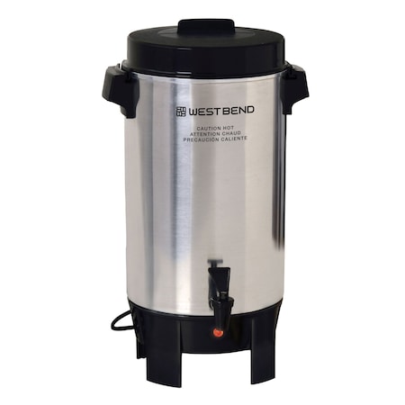 West Bend Polished Aluminum Coffee Urn, , Silver, 42 Cup CU0042PA23