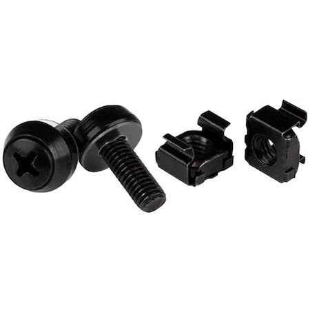 Dynamicfunction M6 Screws and Cage Nuts - Black DY267102
