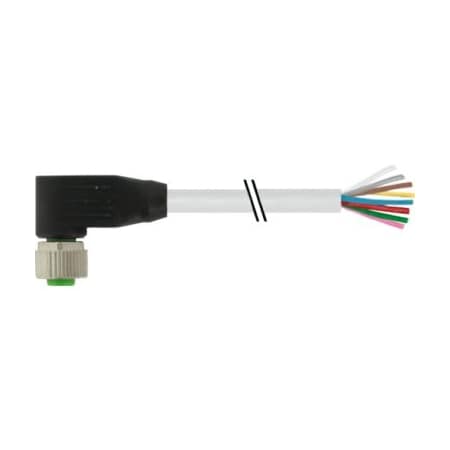 Murrelektronik Cordset, Right Angle, M12, Gray, 24AWG, 3 A 7000-17061-2951000