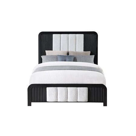 Global Furniture Usa Contemporary Beckett Wht/Blk King Bed Group BECKETT-WHT/BLK-KBG