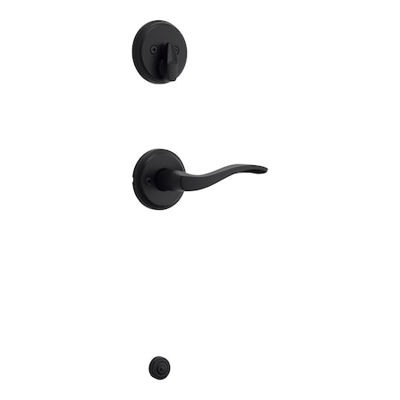 Kwikset Right Hand Sedona Lever Interior Single Cylinder Handleset Trim Matte Black Finish 971SELRH-514