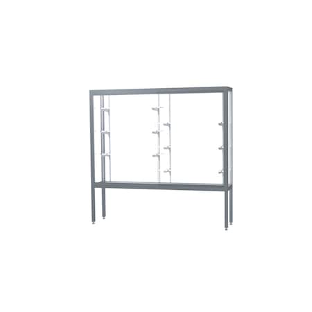 Ghent Display Case 72x66x16, White, Satin 11406-WB-SN