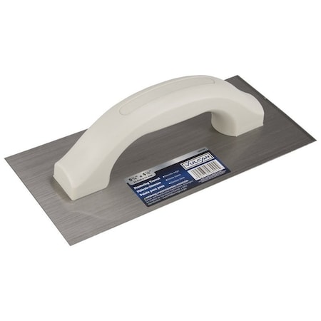 Vulcan Smooth Edge Plastering Trowel, High-Carbon Steel Blade, Poly Foam Ergonomic Handle PT-130273L