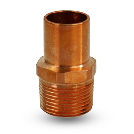 Everflow Copper Male Adapter Fitting with FTGxMIP Connection 1-1/4'' FCMA0114
