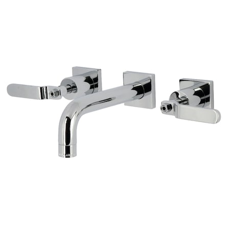 Kingston Brass Double-Handle Wall Mount Bathroom Faucet, Polished Chrome KS6121KL