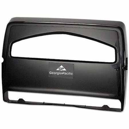 Georgia-Pacific Toilet Seat Cover Dispenser, safe-t-gard, 1/2 Fold, 250, Black, Plastic 57748