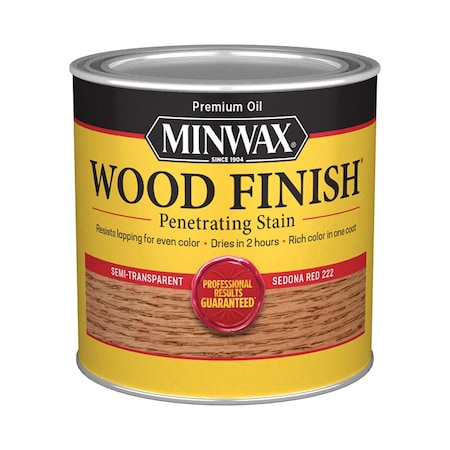 Minwax 1/2 Pt Sedona Red Wood Finish Oil-Based Wood Stain 22220
