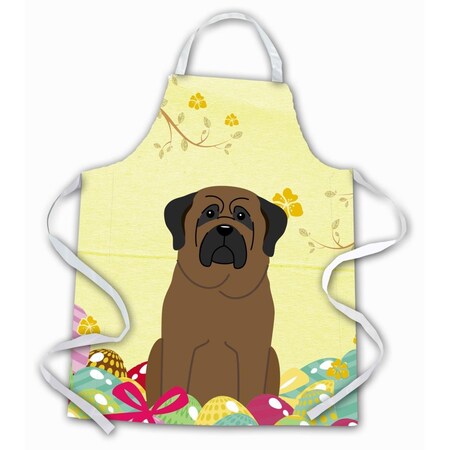 Carolines Treasures Easter Eggs Bullmastiff Apron BB6084APRON