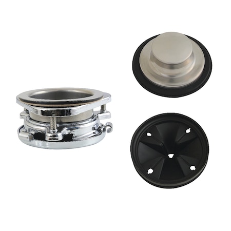 Kingston Brass 3-Bolt Garbage Disposal Mount Assembly, Polished Stainless Steel/Polished Chrome KDK4201