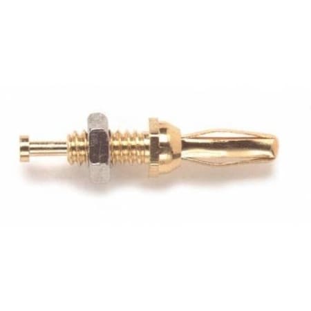 Pomona Electronics BananaPlug, Gold, 2500V, 5A, 1/2in, PK10 4513