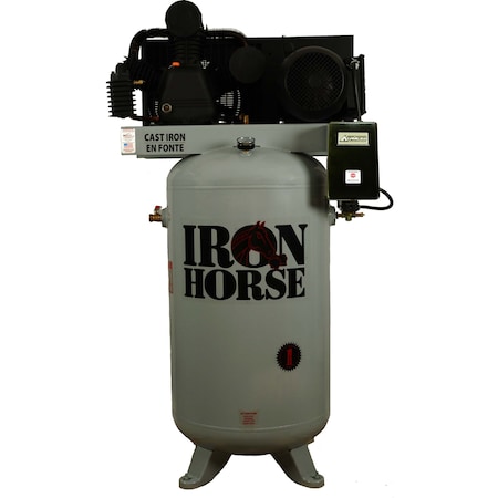 Iron Horse 2 Stage Stationary Air Compressor With Mag Starter IHD7180V2-MS