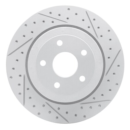 Dynamic Friction Co DFC Geoperformance Rotor - Drilled and Slotted 830-42003R