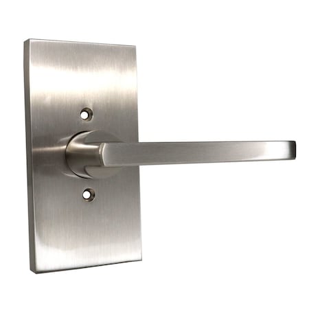 Baldwin Half Dummy Square Lever and Contemporary 5in Rose Satin Nickel Finish HDSQUCFR150