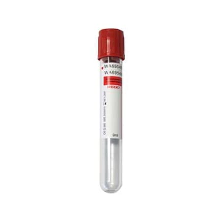 Jorgensen Laboratories Clot Blood Collection Tube, Red Cap, 10mL J1561C
