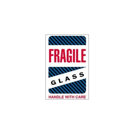 Bubblefast 4 x 6'' - ''Fragile - Glass - Handle With Care'' Labels BFDL1570