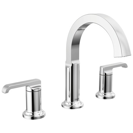 Delta Tetra Two Handle Widespread Bathroom Faucet In Lumicoat Chrome 35588-PR-DST