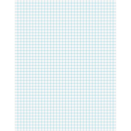 Ampad/ Of Amercn Pd&Ppr Ampad, QUADRILLE PADS, 4 SQ/IN QUADRILLE RULE, 8.5 X 11, WHITE, 50 SHEETS 22030C
