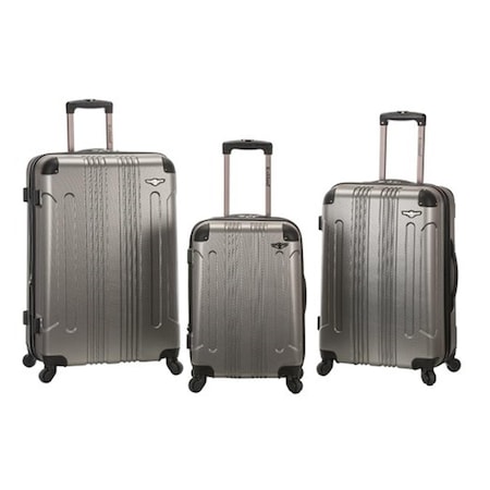 Rockland Luggage Set - Silver 3 Pieces F190-SILVER