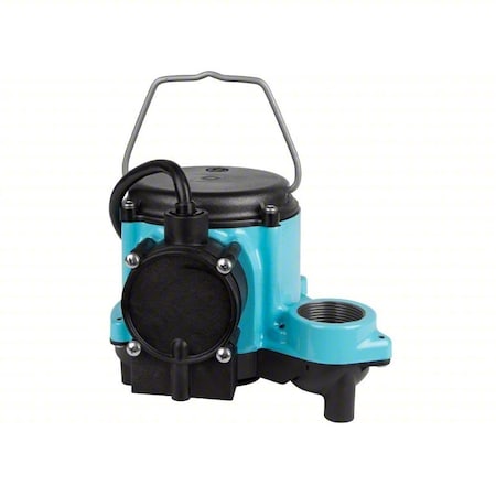 Little Giant Pump SubmersibleSumpPump, 10ft, 9.5in, 115VAC 6-CIA