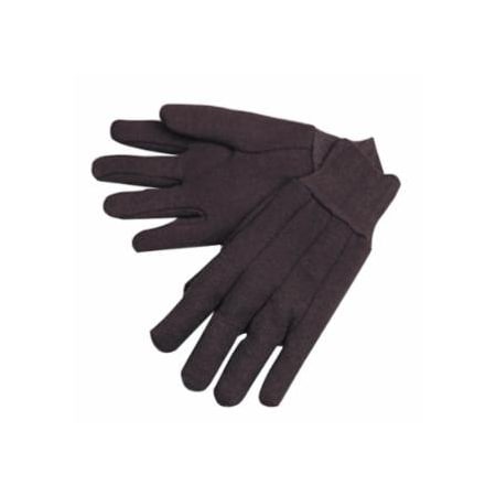 Anchor Brand Heavy Weight Cottton Jersey Gloves with Red Jersey Liner, Large, Brown, 12PK 101-1250