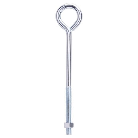 Eye Bolt,9.6 mm Thread,Machine Thread,3 in L Thread,1-5/8 in Dia Eye,285 lb Working Load,Steel