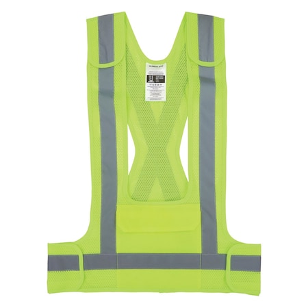 Ergodyne Safety Vest, Breakaway Hi-Vis, S/M 8142BA