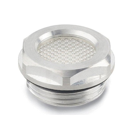 Jw Winco Sight Glass, Aluminum, 30 mm Hex Thick 744-18-G3/4-A