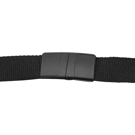 Advantus Breakaway Lanyard with Plastic Hook, 36in Long, Black, 12PK 97131