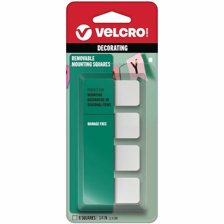 Velcro Brand 8CT 34 MNT Squares 95190
