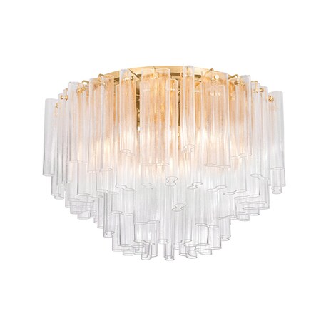 Corbett Lighting Varenna 15 Light Semi Flush in Vintage Gold Leaf 502-34-VGL