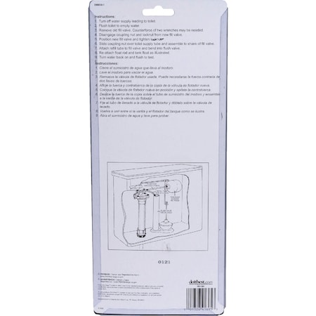 Do It Best 8-1/2'' Plastic Ballcock DIB830-1