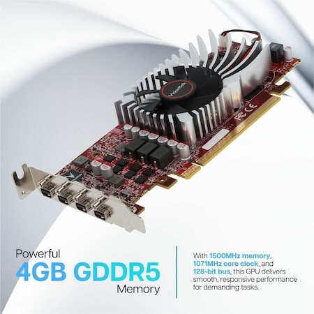 Visiontek Products RADEON RX550 SFF 4M 4GB GDDR5 4X MINI DP 901507