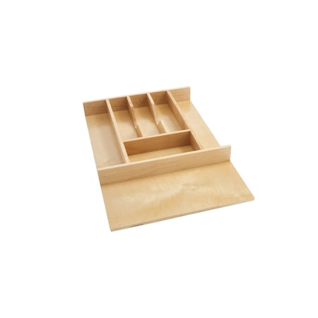 Rev-A-Shelf Drawer Insert, Maple Wood, Natural Maple, 14.63 in W, 2.38 in H, 22 in D 4WCT-1SH