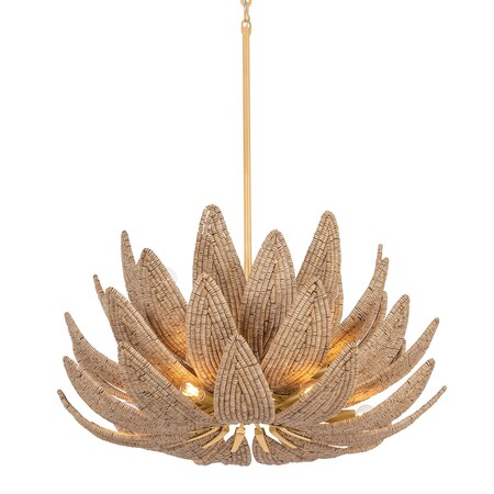 Corbett Lighting Varanasi 14 Light Chandelier in Vintage Gold Leaf Finish 539-30-VGL