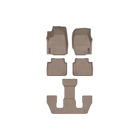 Weathertech Tan, Front, rear, and rear Floorliners 451696-1-2-3