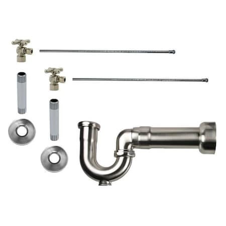 Mountain Plumbing Lavatory Kit - Brass 1/4 Turn Valve MT616 P-Trap in Champagne Bronze MT616MASS-NL/CHBRZ