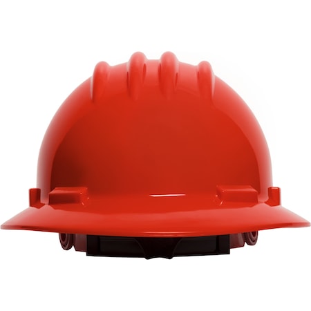 Ironwear High Density Polyethylene Full Brim Hard Hat Red 3970-R
