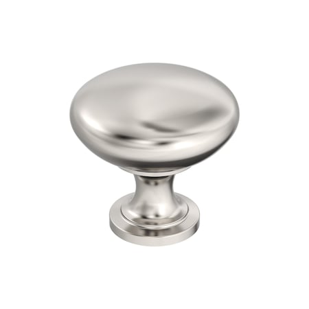 Amerock Edona 1-1/4 inch 32mm Diameter Polished Nickel Cabinet Knob BP53005PN