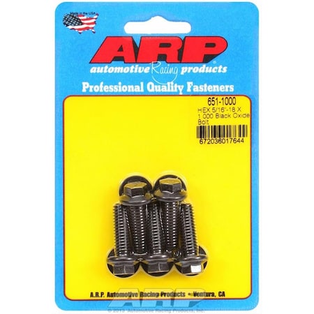 Arp 0.37 in. Chromoly Hex Blots, Black Oxide A14-6511000