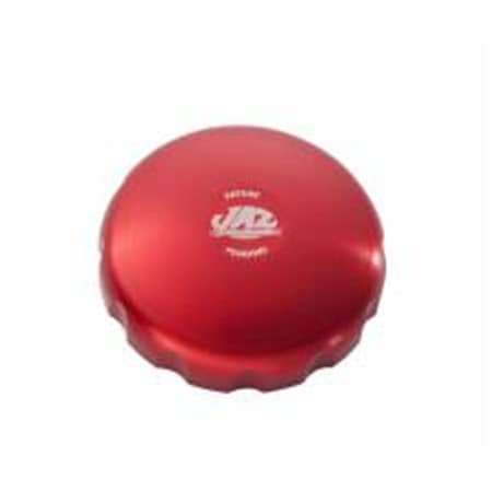 Jaz 340-452-06 2.5 in. OD Aluminum Red Anodize Twist Lock Fuel Cell Filler Cap JAZ340-452-06