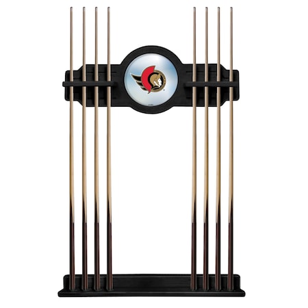 Holland Bar Stool Co Ottawa Senators Cue Rack in Black Finish CueBKOttSen