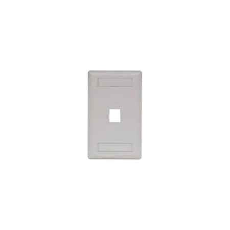Hubbell Premise Wiring Hubbell 1-Socket IFP11OW Faceplate - 1 x Socket(s) - 1-gang - Office White IFP11OW