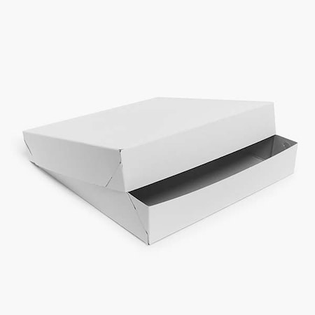 Nashville Wraps Recycled White 2 Piece Gift Boxes, 11x11x2, 100PK WC13B