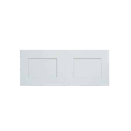 Cambridge Everest 30 in. W x 12 in. D x 12 in. H Ready to Assemble Shaker Wall Bridge Kitchen Cabinet in White SA-W3012-SW-KIT