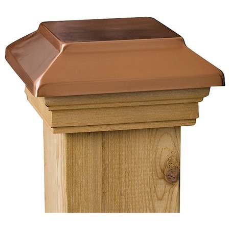 Maine Ornamental Maine Ornamental 72302 Post Cap, 3-1/2 x 3-1/2 in Post/Joist, Plateau Top, 4 in L, 4 in W 72302
